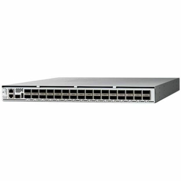 Cisco 8101-32FH-O Router Chassis - Management Port - 32 QSFP56-DD Slots - 32 GB - 400 Gigabit Ethernet - 1U - Rack-mountable - 1 Year