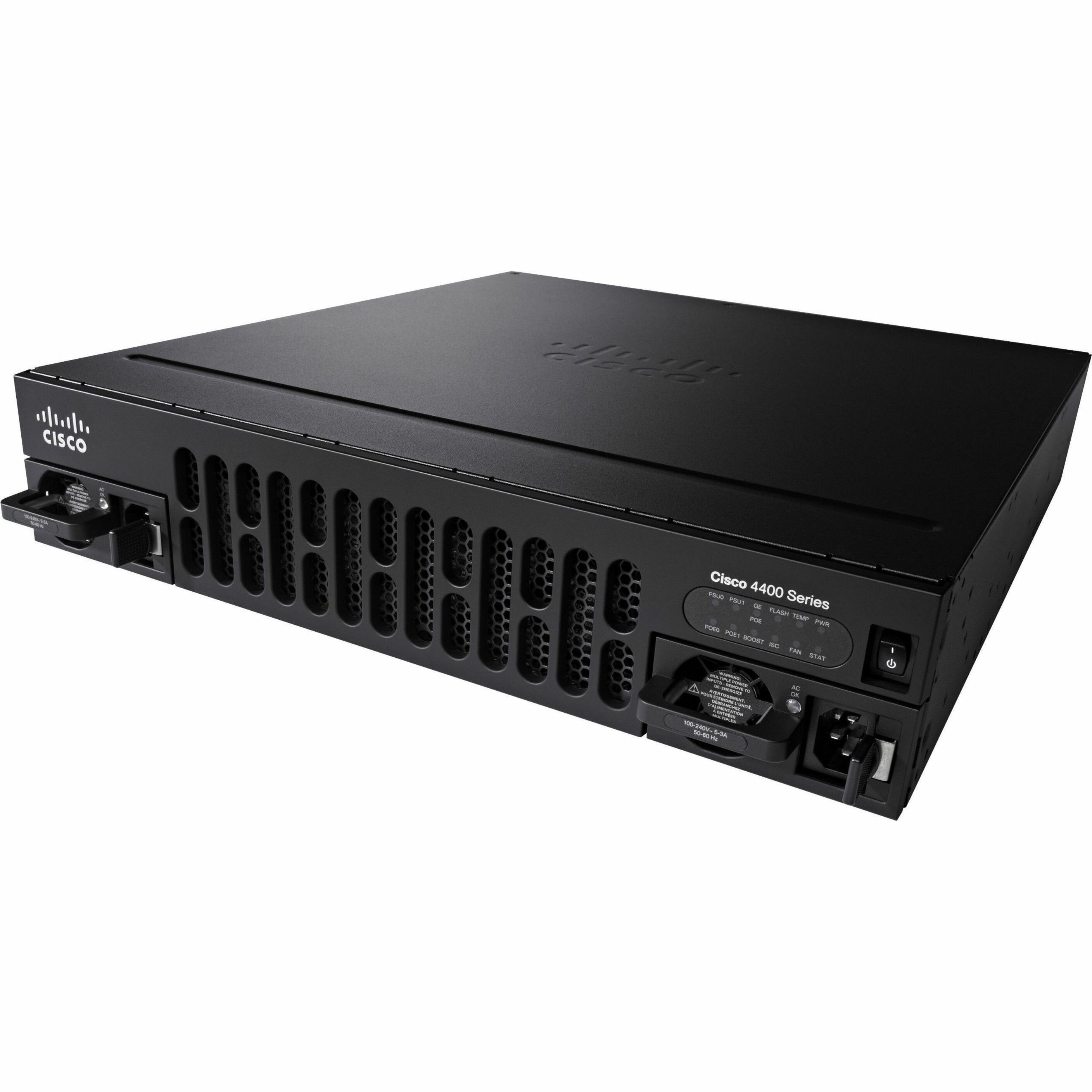Cisco 4451-X Integrated Services Router - Refurbished - 4 Ports - 4 RJ-45 Port(s) - Management Port - 10 SFP Slots, Network Interface Module (NIM) Slots, PVDM Slots, Integrated Services Card (ISC) Slo