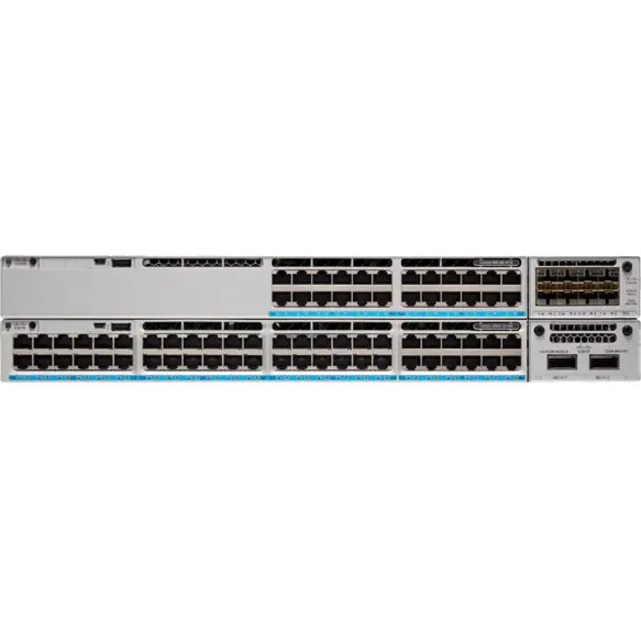 Cisco Catalyst C9300X-48TX Ethernet Switch - Manageable - 10 Gigabit Ethernet - 10GBase-X - 2 Layer Supported - Modular - 715 W Power Consumption - Optical Fiber - Rack-mountable