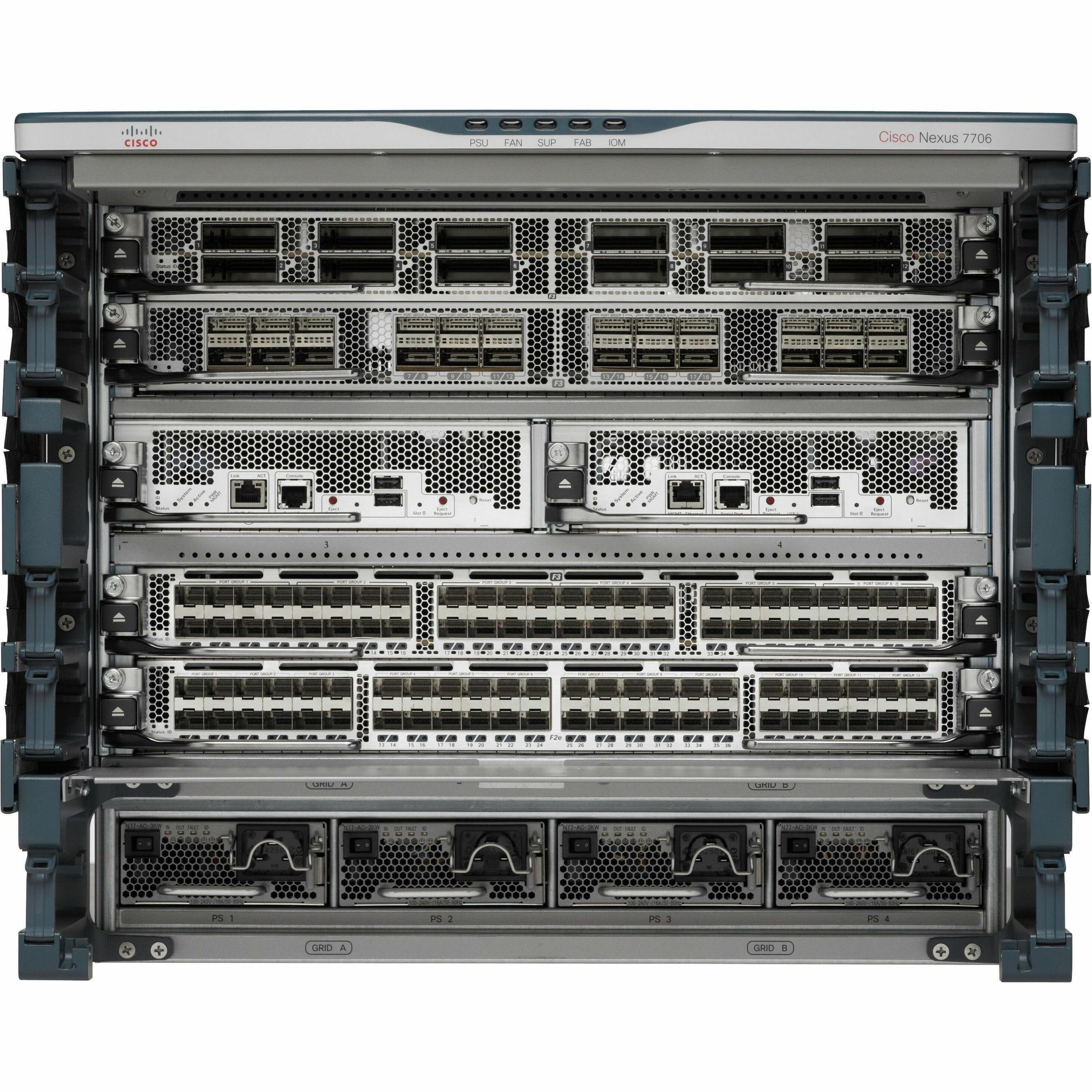 Cisco Nexus 7700 6-Slot Switch - Manageable - Refurbished - 2 Layer Supported - Modular - 9U - Rack-mountable