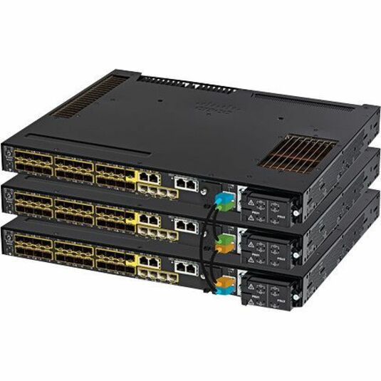 Cisco Catalyst IE9300 Ethernet Switch - 2.0 Ports - Manageable - Gigabit Ethernet - 10/100/1000Base-T, 1000Base-X - 3 Layer Supported - Modular - 28 SFP Slots - 61 W Power Consumption - Optical Fiber,