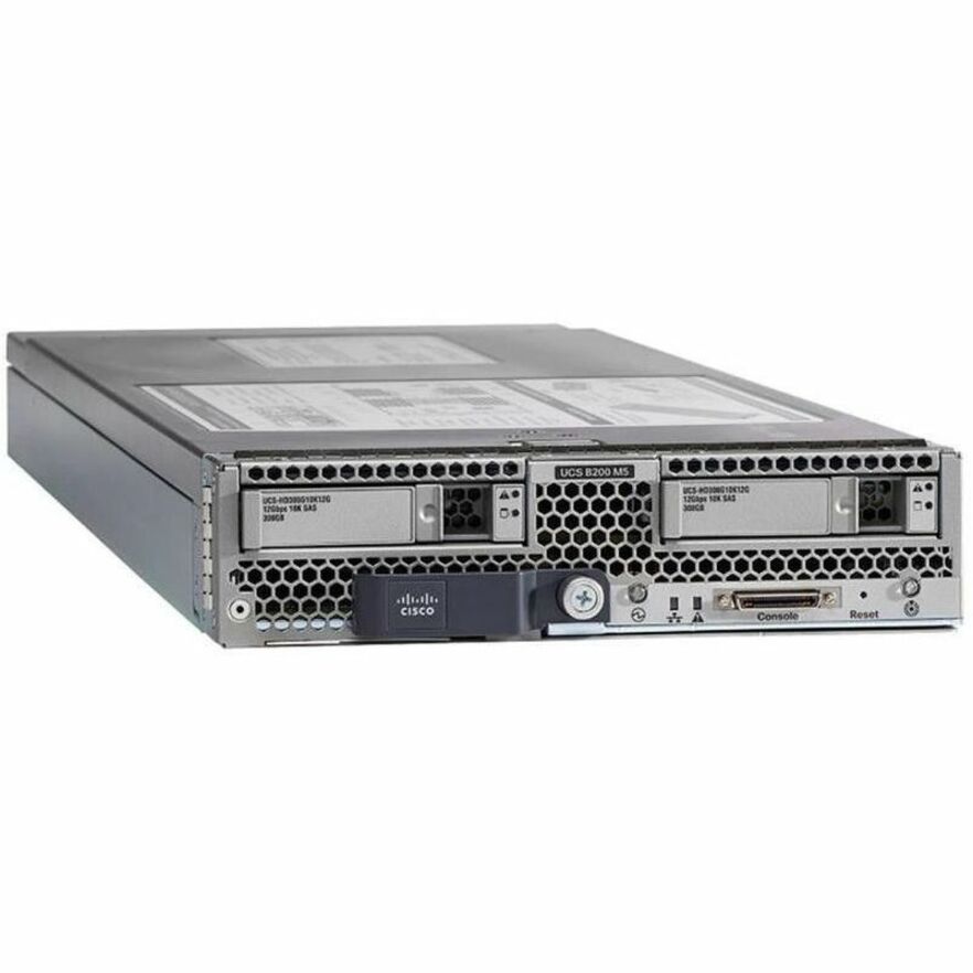 Cisco B200 M5 Blade Server - 2 x Intel Xeon Gold 6230R 2.10 GHz - 384 GB RAM - Serial ATA, Serial Attached SCSI (SAS) Controller - Intel C621 Chip - 2 Processor Support - 3 TB RAM Support - DDR4 SDRAM