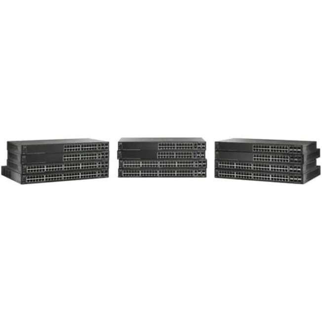 Cisco SG500-52 Ethernet Switch - 52 Ports - Manageable - Gigabit Ethernet, Fast Ethernet - 10/100/1000Base-T - Refurbished - 2 Layer Supported - 4 SFP Slots - 47 W Power Consumption - Twisted Pair - 1