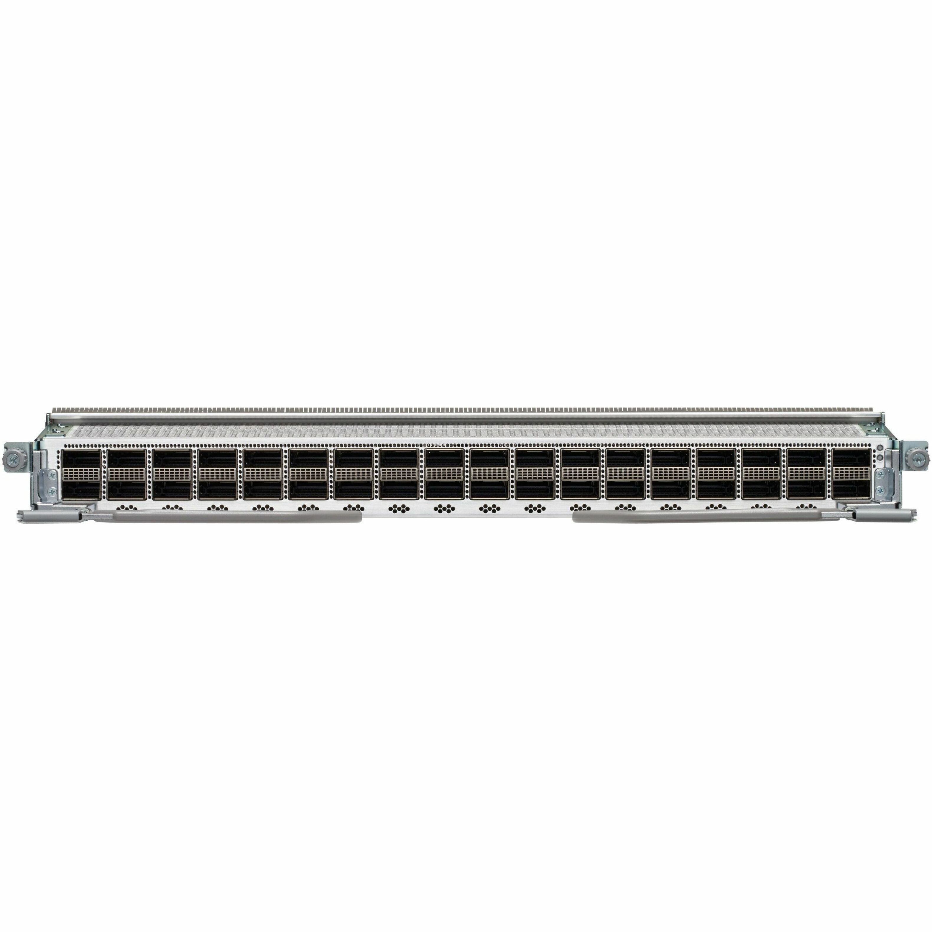 Cisco Line Card - For Data Networking, Optical Network - 36 x 400GBase-X Expansion Slot - Optical Fiber400 Gigabit Ethernet - 400GBase-X - 400 Gbit/s - 36 x Expansion Slots - QSFP56-DD