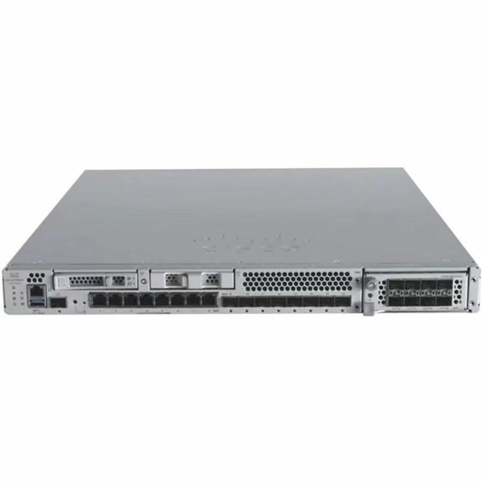 Cisco 3110 Network Security/Firewall Appliance - 8 Port - 1000Base-T, 10GBase-X - 10 Gigabit Ethernet - 17 Gbit/s Firewall Throughput - 3000 VPN - 8 x RJ-45 - 8 Total Expansion Slots - 50 Hz, 60 Hz - 