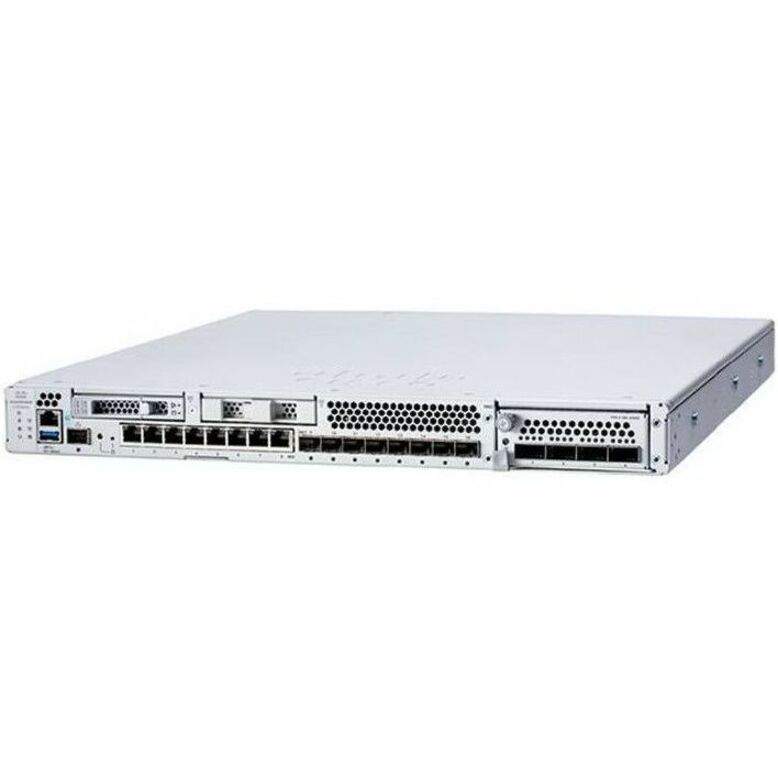 Cisco 3110 Network Security/Firewall Appliance - 8 Port - 10/100/1000Base-T, 10GBase-X - 10 Gigabit Ethernet - 18 Gbit/s Firewall Throughput - TLS - 8 x RJ-45 - 8 Total Expansion Slots - 50 Hz, 60 Hz 