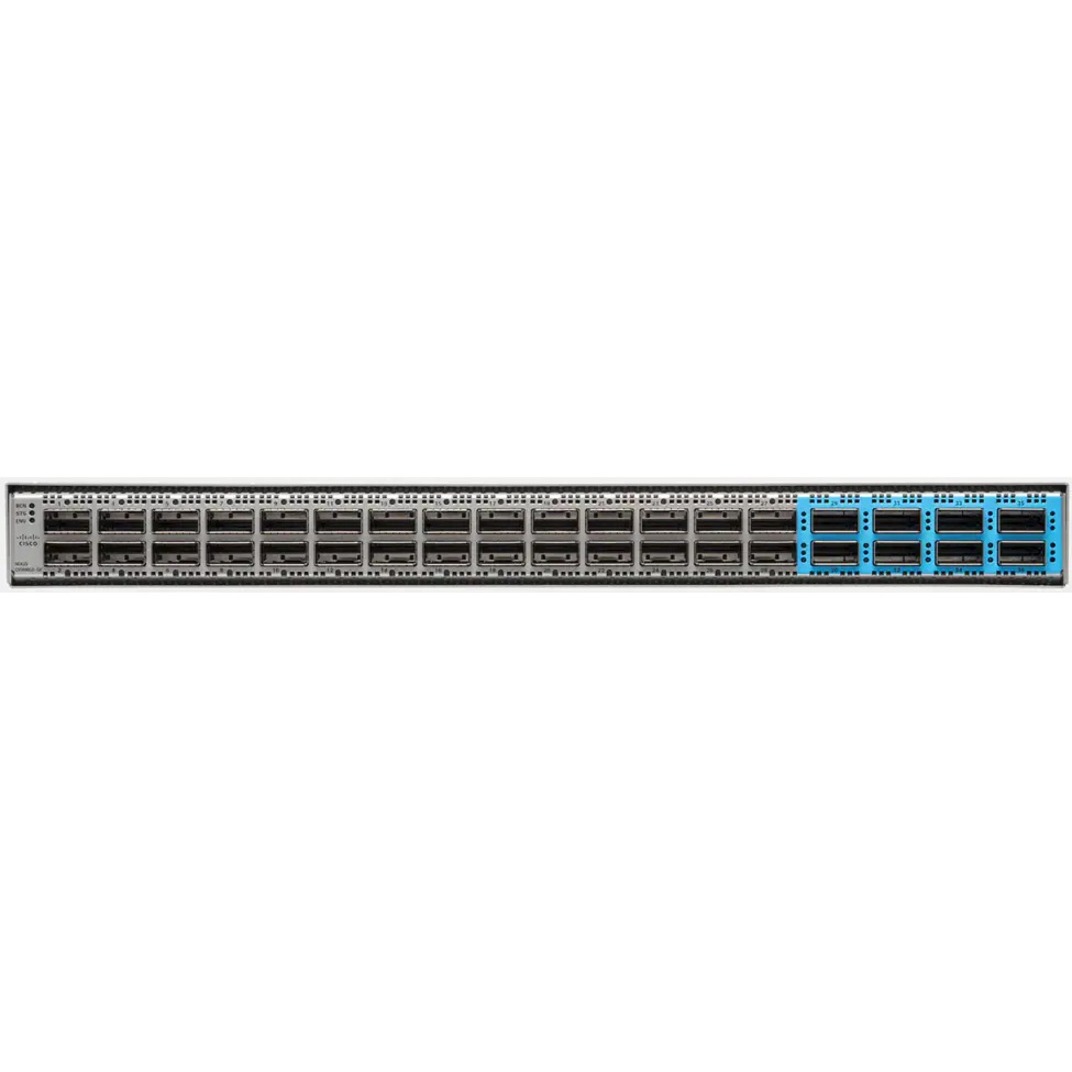 Cisco Nexus 9300-GX 93600CD Ethernet Switch - Manageable - 100 Gigabit Ethernet, 400 Gigabit Ethernet - 100GBase-X - Refurbished - 3 Layer Supported - Modular - 1071 W Power Consumption - Optical Fibe