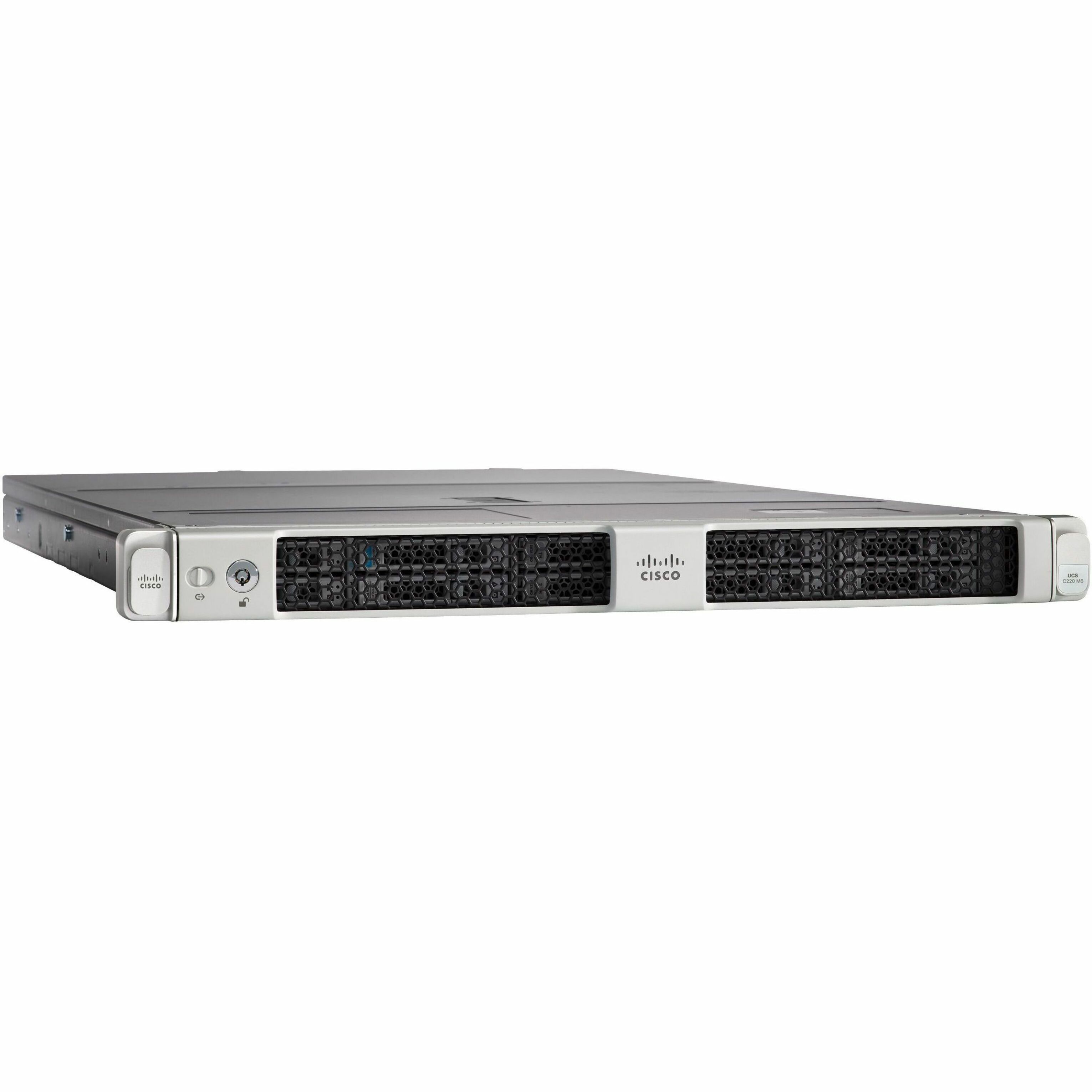 Cisco Barebone System - 1U Rack-mountable - 2 x Processor Support - Intel C621A Chip - 8 TB DDR4 SDRAM DDR4-3200/PC4-25600 Maximum RAM Support - 32 Total Memory Slots - 12Gb/s SAS RAID Supported, Seri