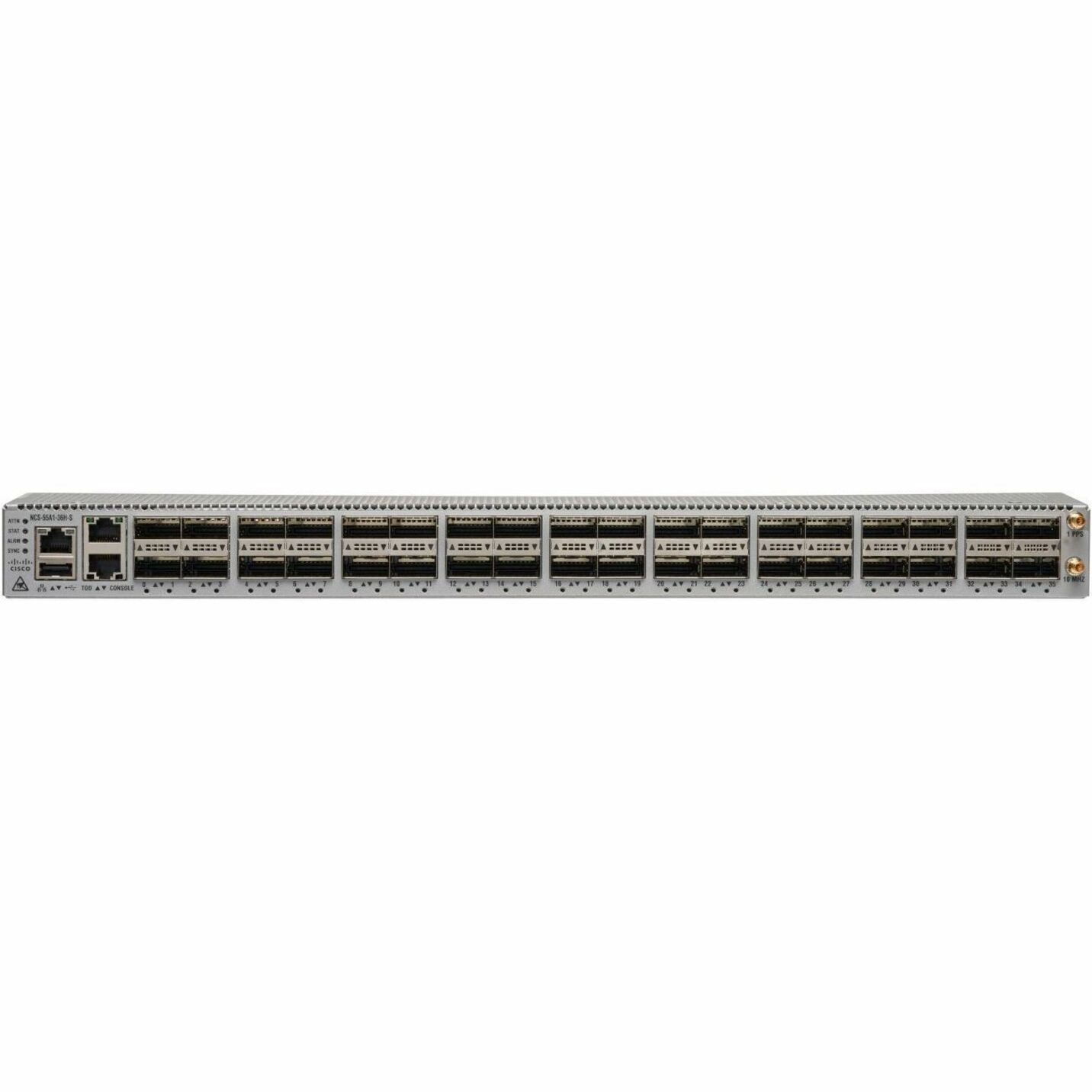 Cisco 55A1 Router Chassis - Refurbished - Management Port - 36 QSFP+ Slots, QSFP28 Slots - 32 GB - 100 Gigabit Ethernet - IEEE 802.1Q, IEEE 802.3ad, IEEE 802.1ad, IEEE 802.1ae - 1U - Rack-mountable - 