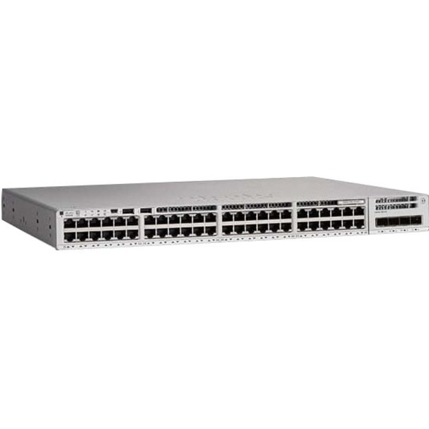 Cisco Catalyst C9200L-48PXG-4X Ethernet Switch - 48 Ports - Manageable - Gigabit Ethernet, 10 Gigabit Ethernet - 10/100/1000Base-T, 10GBase-T - Refurbished - 3 Layer Supported - 1000 W Power Consumpti