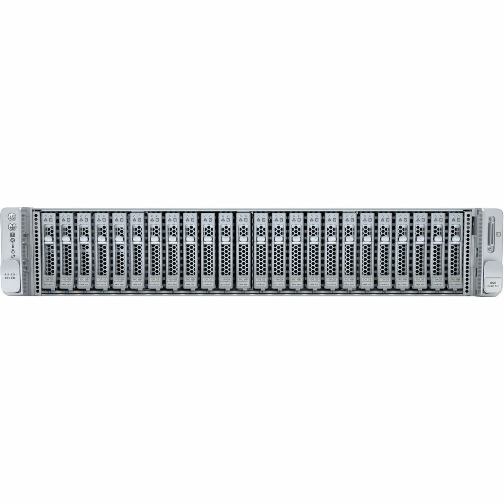 Cisco HyperFlex Express Barebone System - 2U Rack-mountable - 2 x Processor Support - Intel C621A Chip - 2 TB DDR4 SDRAM DDR4-3200/PC4-25600 Maximum RAM Support - 32 Total Memory Slots - 12Gb/s SAS Co