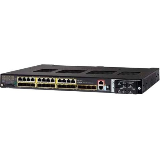 Cisco IE-4010-4S24P Industrial Ethernet Switch - 24 Ports - Manageable - Gigabit Ethernet - 1000Base-X, 10/100/1000Base-T - 3 Layer Supported - Modular - 4 SFP Slots - Twisted Pair, Optical Fiber - 1U