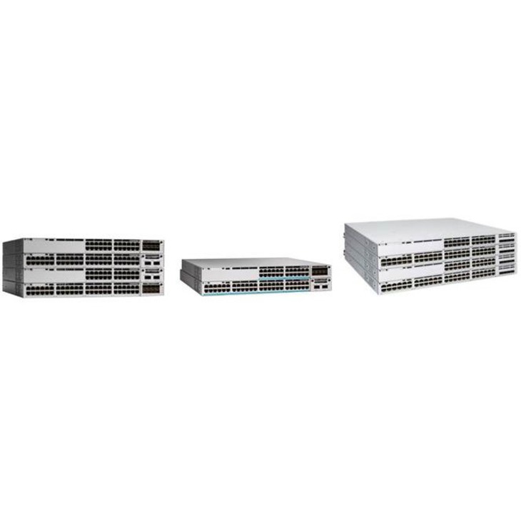 Cisco Catalyst 9300L-48T-4X-A Switch - 48 Ports - Manageable - Gigabit Ethernet, 10 Gigabit Ethernet - 10/100/1000Base-T, 10GBase-X - 3 Layer Supported - Modular - 350 W Power Consumption - Twisted Pa