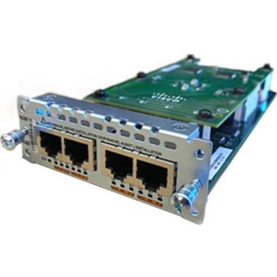 Cisco 4-port ISDN BRI S/T Network Interface Module - For Data Networking - 4 x ISDN BRI (S/T) NetworkISDN BRI (S/T)