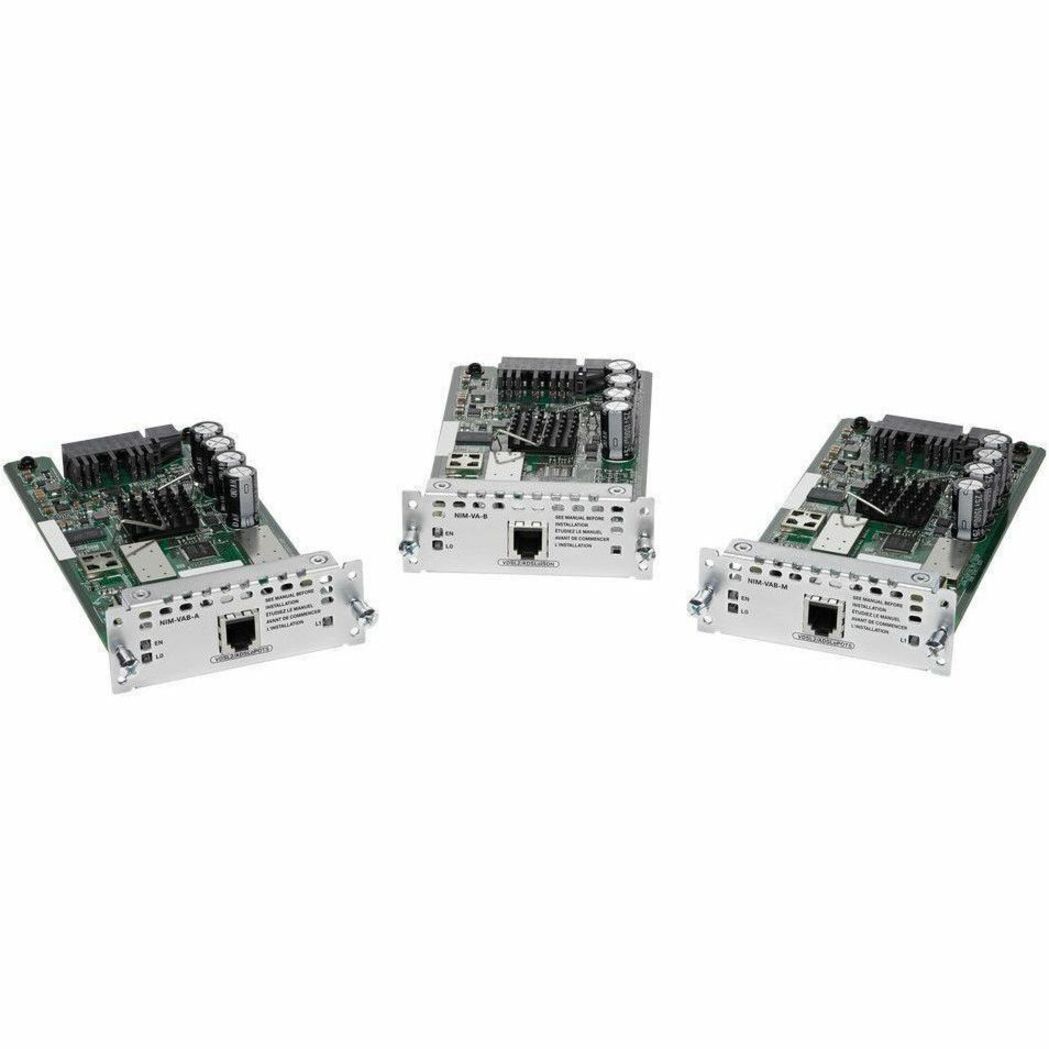 Cisco 1-port VDSL2/ADSL2+ NIM over POTS with Annex A - For Wide Area Network - 1 x RJ-11 VDSL2 WAN - Twisted PairADSLoPOTS, ADSL2+, VDSL2