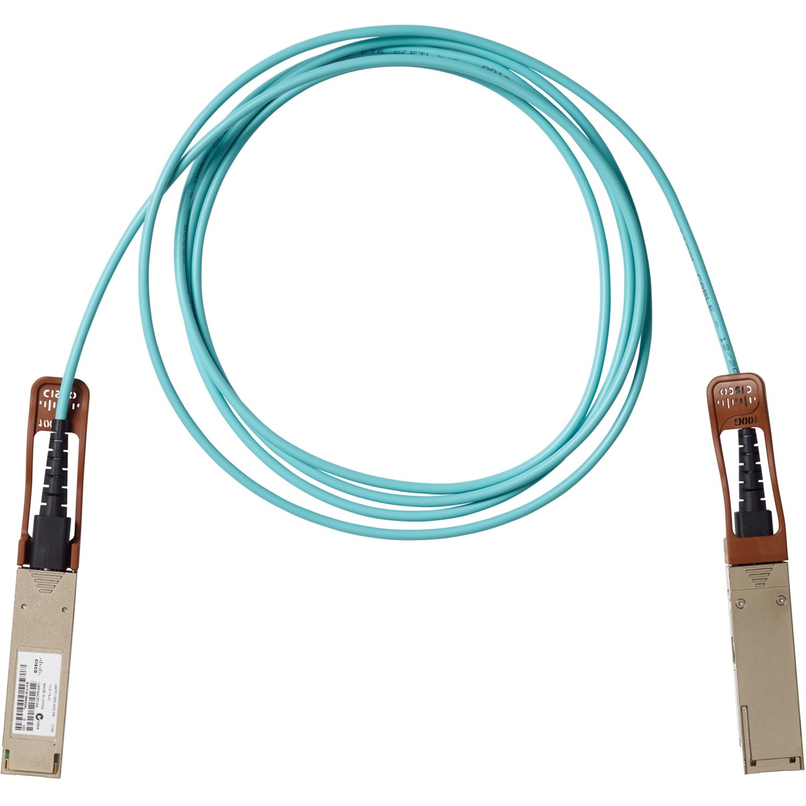 Cisco 100GBase QSFP Active Optical Cable, 5-meter - 16.40 ft Fiber Optic Network Cable for Network Device - First End: 1 x QSFP Network - Second End: 1 x QSFP Network - 100 Gbit/s