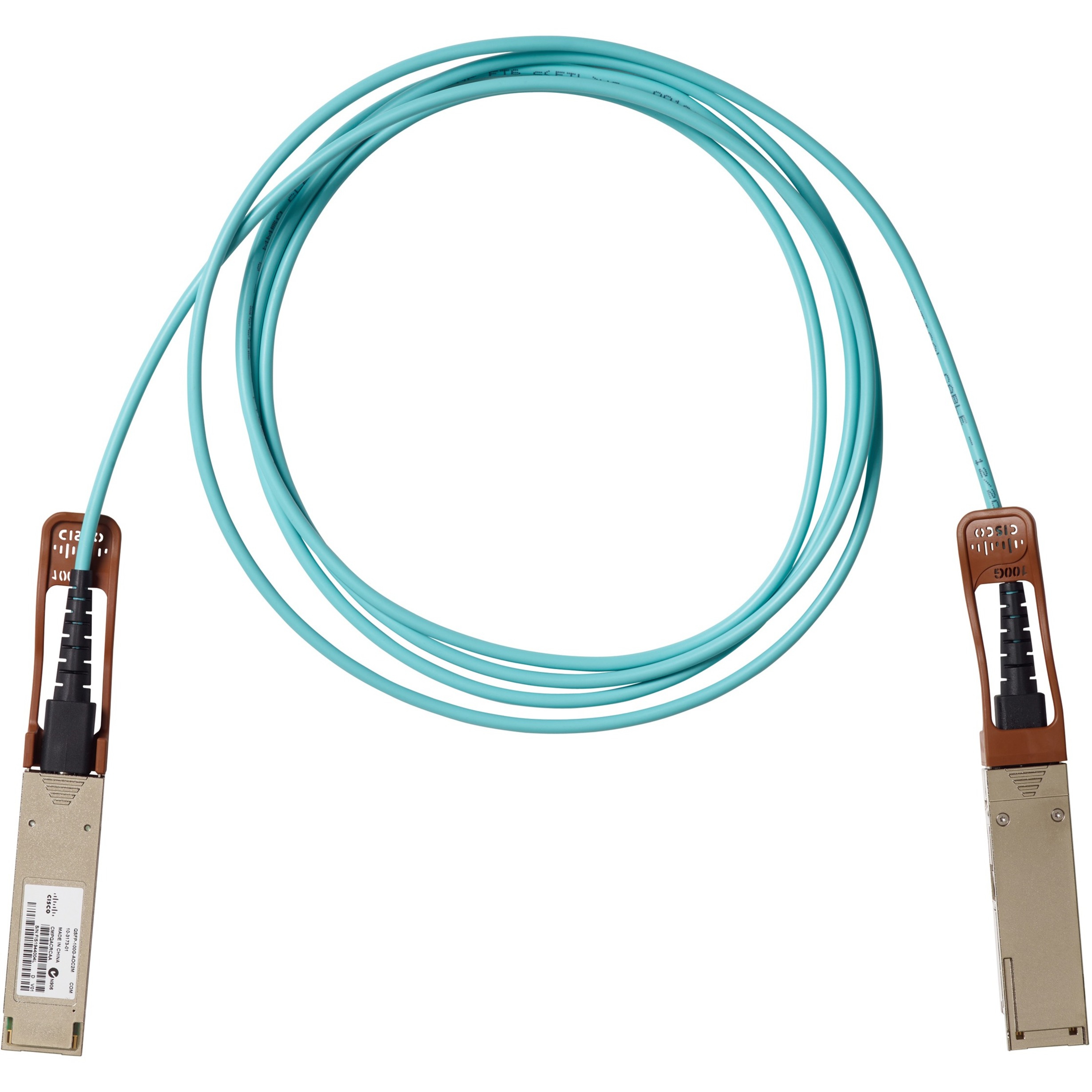 Cisco 100GBase QSFP Active Optical Cable, 2-meter - 6.56 ft Fiber Optic Network Cable for Network Device - First End: 1 x QSFP Network - Second End: 1 x QSFP Network - 100 Gbit/s