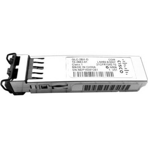 Cisco 1000BASE-BX80-U for 80km Single-Fiber Bidirectional Applications; with DOM - For Data Networking, Optical Network - 1 x LC/PC 1000Base-BX80-U Network - Optical Fiber - Single-mode - Gigabit Ethe