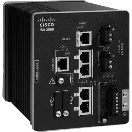 Cisco 3000 Network Security/Firewall Appliance - 4 Port - 10/100/1000Base-T - Gigabit Ethernet - 4 x RJ-45 - DIN Rail Mountable