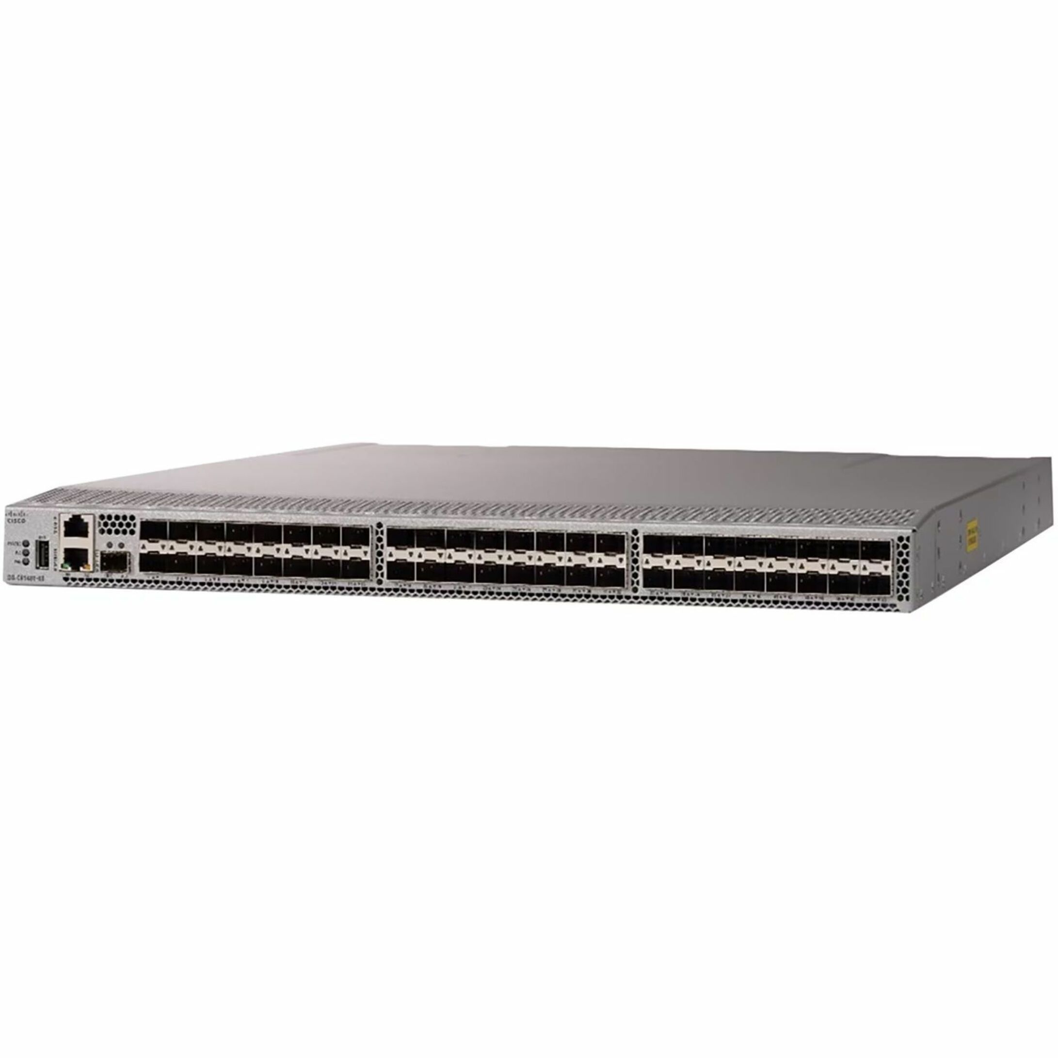 Cisco MDS 9148T 32-Gbps 48-Port Fibre Channel Switch - 50 Ports - 32 Gbit/s - 48 Fiber Channel Ports - 2 x RJ-45 - Gigabit Ethernet - 48 x Total Expansion Slots - SFP+ - 48 x SFP+ Slots - Rack-mountab