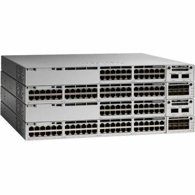 Cisco Catalyst C9300LM-48UX-4Y Ethernet Switch - 48 Ports - Manageable - Gigabit Ethernet, 25 Gigabit Ethernet, 10 Gigabit Ethernet - 1000Base-T, 25GBase-X, 10GBase-T - 3 Layer Supported - Modular - 1