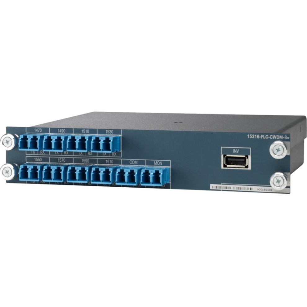 Cisco ONS 15215 8-Channel CWDM Muxponder/Demuxponder - Refurbished - 8 Data Channels - Optical Fiber - Gigabit Ethernet - 2.41 Gbit/s - 1