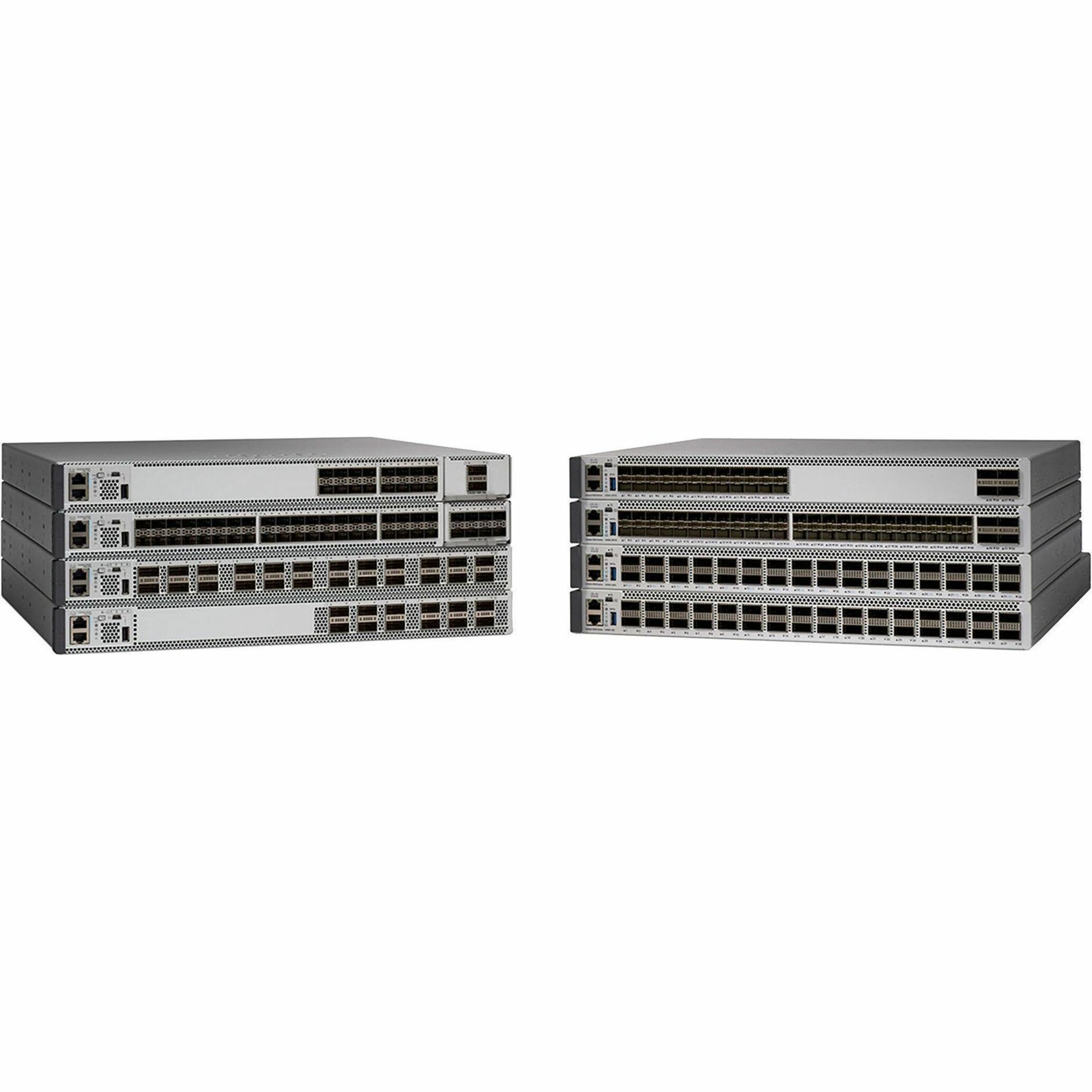 Cisco Catalyst C9500X-28C8D Ethernet Switch - Manageable - 400 Gigabit Ethernet, 100 Gigabit Ethernet - 100GBase-X, 40GBase-X - 3 Layer Supported - Modular - Optical Fiber - 1U - Rack-mountable - Life