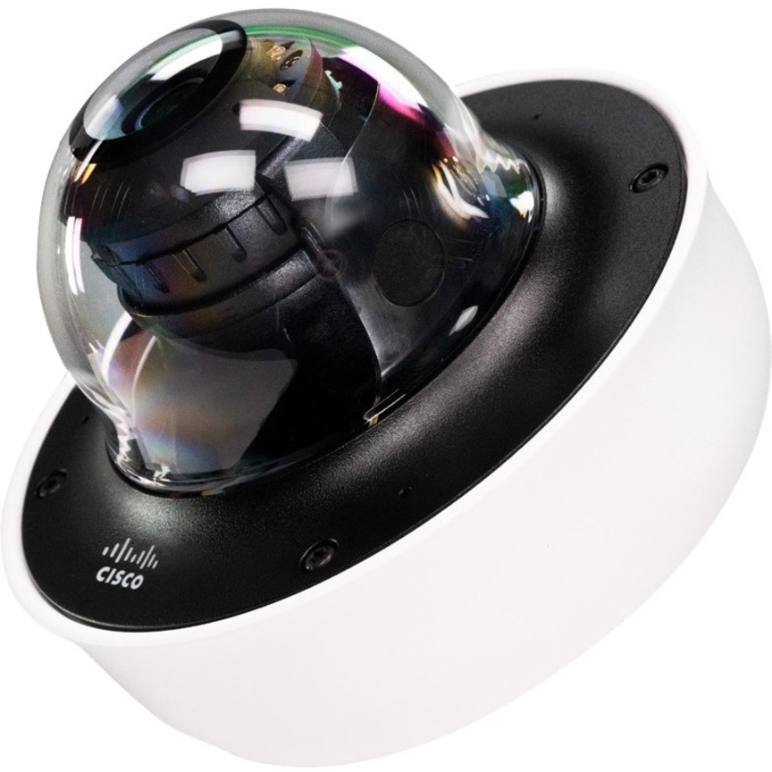 Cisco Meraki MV63X 8.4 Megapixel Outdoor Network Camera - Color - Mini Dome - 65.62 ft Infrared Night Vision - H.264 - 3854 x 2176 - 3.30 mm Fixed Lens - 24 fps - CMOS - Wall Mount, Ceiling Mount, Cor