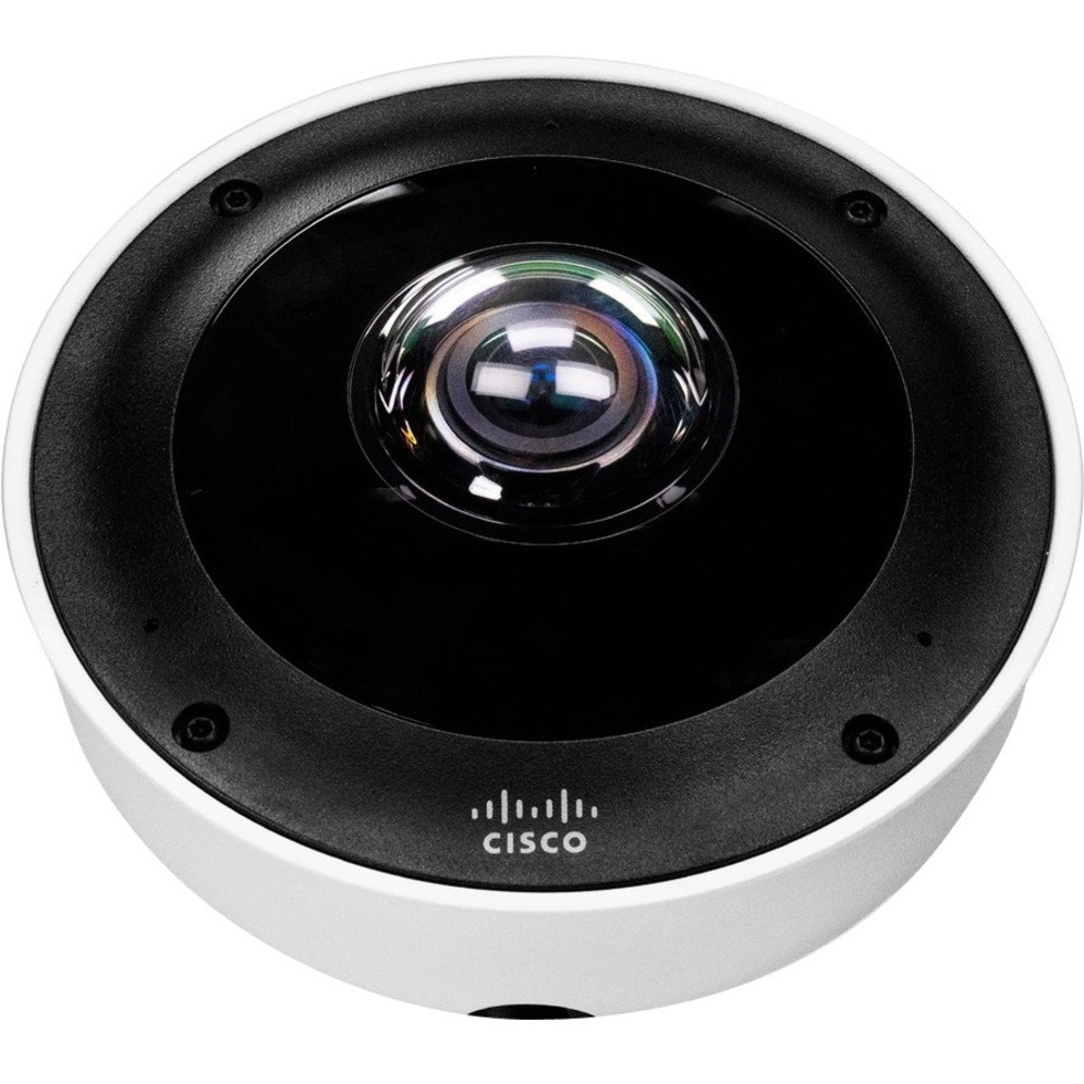 Cisco Meraki MV93X 8 Megapixel Outdoor Network Camera - Color - Fisheye - Black, White - 65.62 ft Infrared Night Vision - H.264 - 2880 x 2880 - 1.60 mm Fixed Lens - 24 fps - CMOS - Pole Mount, Wall Mo