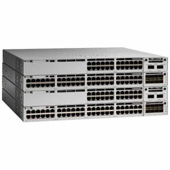Cisco Catalyst 9300-48H Ethernet Switch - 48 Ports - Manageable - Gigabit Ethernet - 10/100/1000Base-T - Refurbished - 3 Layer Supported - Modular - 1100 W Power Consumption - 822 W PoE Budget - Twist