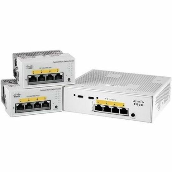 Cisco Catalyst CMICR-4PC Ethernet Switch - 5 Ports - Gigabit Ethernet - 1000Base-T, 1000Base-X - Refurbished - 2 Layer Supported - Modular - 1 SFP Slots - 60 W PoE Budget - Optical Fiber, Twisted Pair