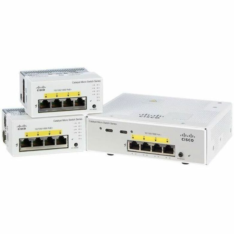 Cisco Catalyst CMICR-4PS Ethernet Switch - 4 Ports - Gigabit Ethernet - 1000Base-T, 1000Base-X - Refurbished - 2 Layer Supported - Modular - 2 SFP Slots - 60 W PoE Budget - Optical Fiber, Twisted Pair