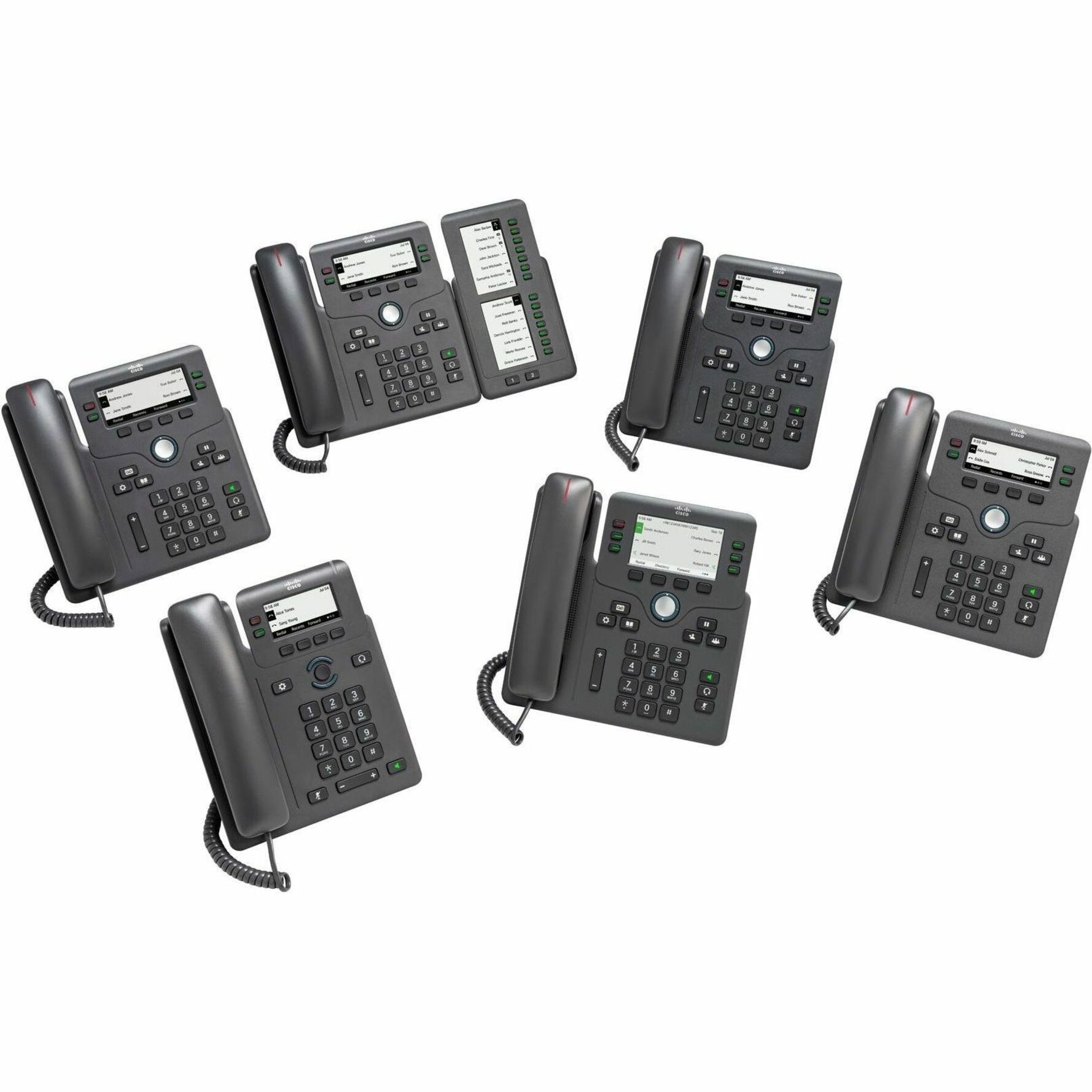 Cisco 6821 IP Phone - Refurbished - Corded - Corded - Wall Mountable - 2 x Total Line - VoIP - 2.5" LCD - 2 x Network (RJ-45) - PoE Ports