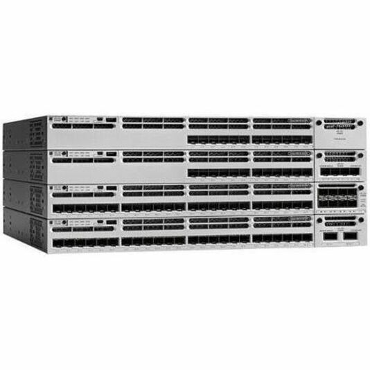 Cisco Catalyst WS-C3850-24XU Layer 3 Switch - 24 Ports - Manageable - 10 Gigabit Ethernet - 10GBase-T - Refurbished - 4 Layer Supported - Twisted Pair - 1U - Rack-mountable - Lifetime Limited Warranty