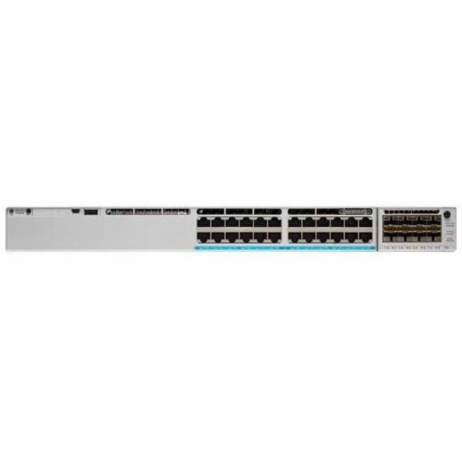 Cisco Catalyst C9300LM-48T-4Y Ethernet Switch - 48 Ports - Manageable - Gigabit Ethernet, 25 Gigabit Ethernet - 1000Base-T, 25GBase-X - 3 Layer Supported - Modular - 600 W Power Consumption - Twisted 