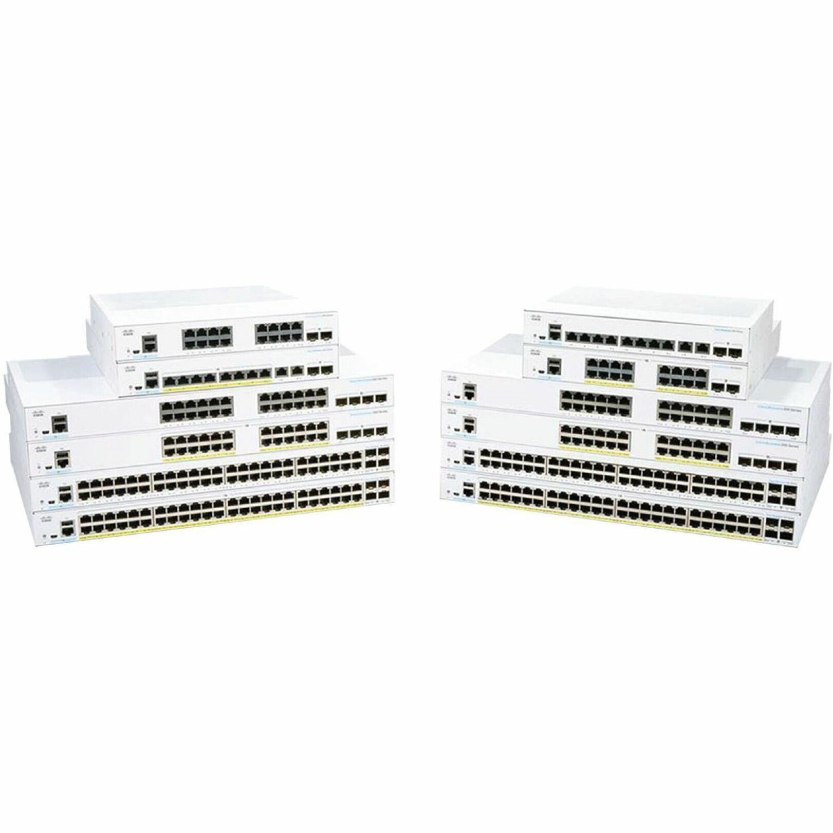 Cisco 250 CBS250-24P-4G Ethernet Switch - 24 Ports - Manageable - Gigabit Ethernet - 1000Base-T, 1000Base-X - Refurbished - 2 Layer Supported - Modular - 4 SFP Slots - 239.70 W Power Consumption - 195
