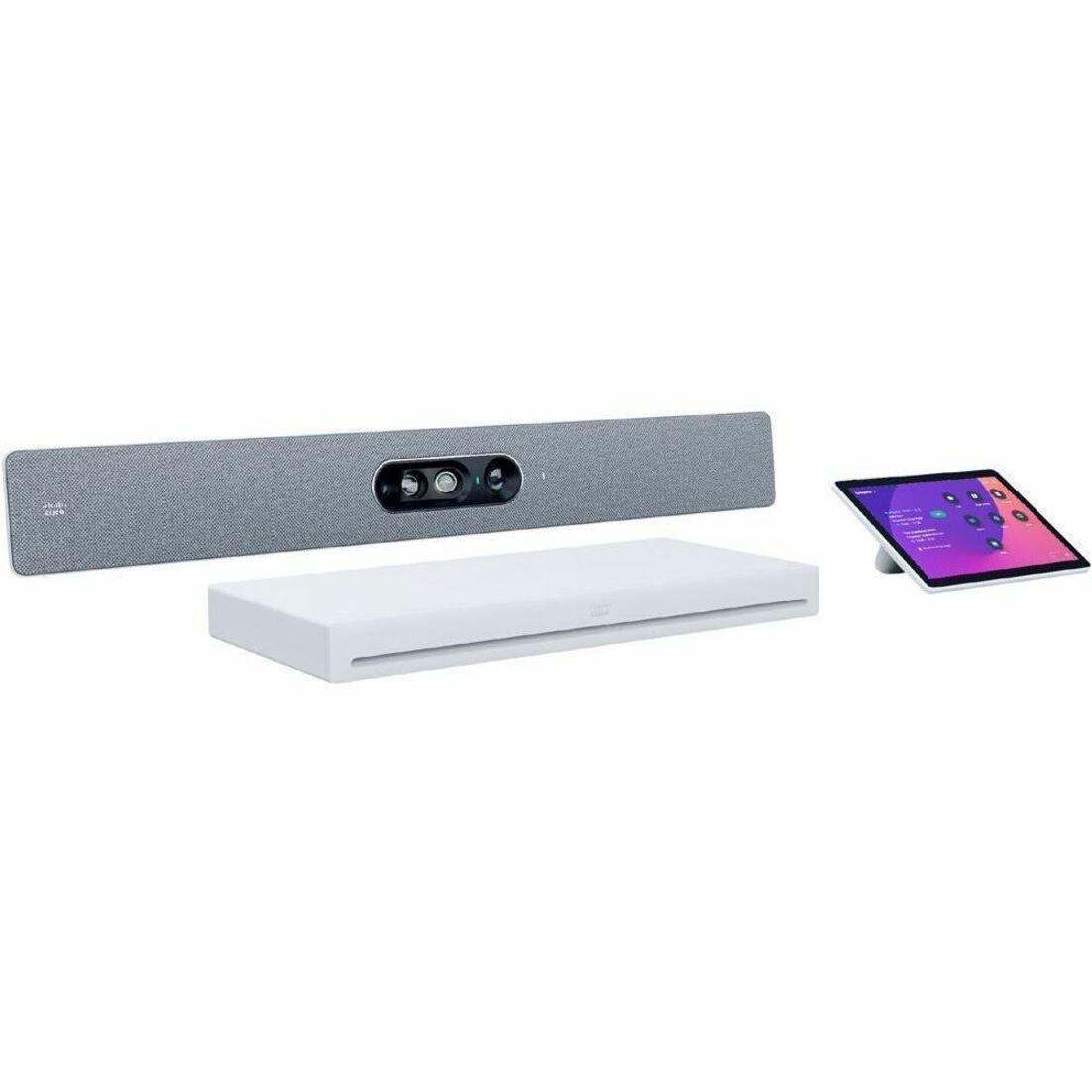 Webex Room Kit EQ - CMOS - 3840 x 2160 Video (Live) - SIP, H.323 - Point-to-Point - 4K - 15 fps - H.264 AVC, H.265, H.263, H.264 - G.711, G.722, G.729, G.722.1, AAC-LD, Opus - 1 x Network (RJ-45) - 3 