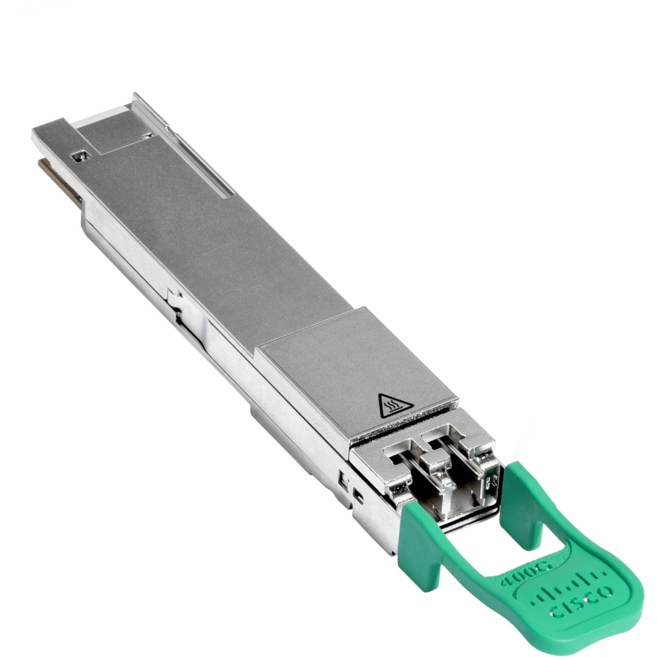 Cisco 400G QSFP-DD Transceiver, 400G-FR4, Duplex LC, 2 km Duplex SMF - For Data Networking, Optical Network - 2 x LC Duplex 400GBase-FR4 Network - Optical Fiber - Single-mode - 400 Gigabit Ethernet - 