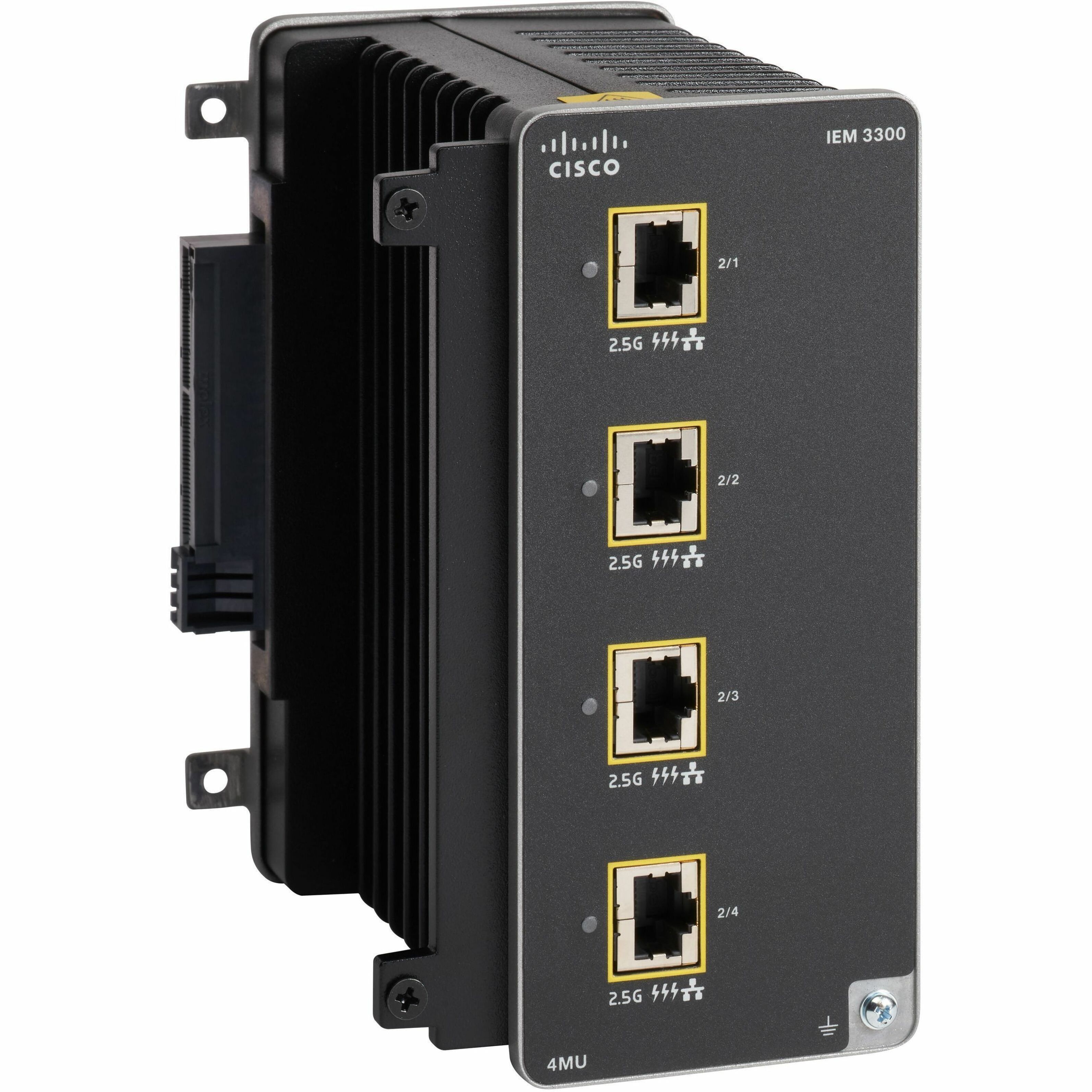 Cisco Catalyst IEM-3300-4MU Expansion Module - For Data Networking - 8 x RJ-45 2.5GBase-T LAN - Twisted Pair2.5 Gigabit Ethernet - 2.5GBase-T - DIN Rail