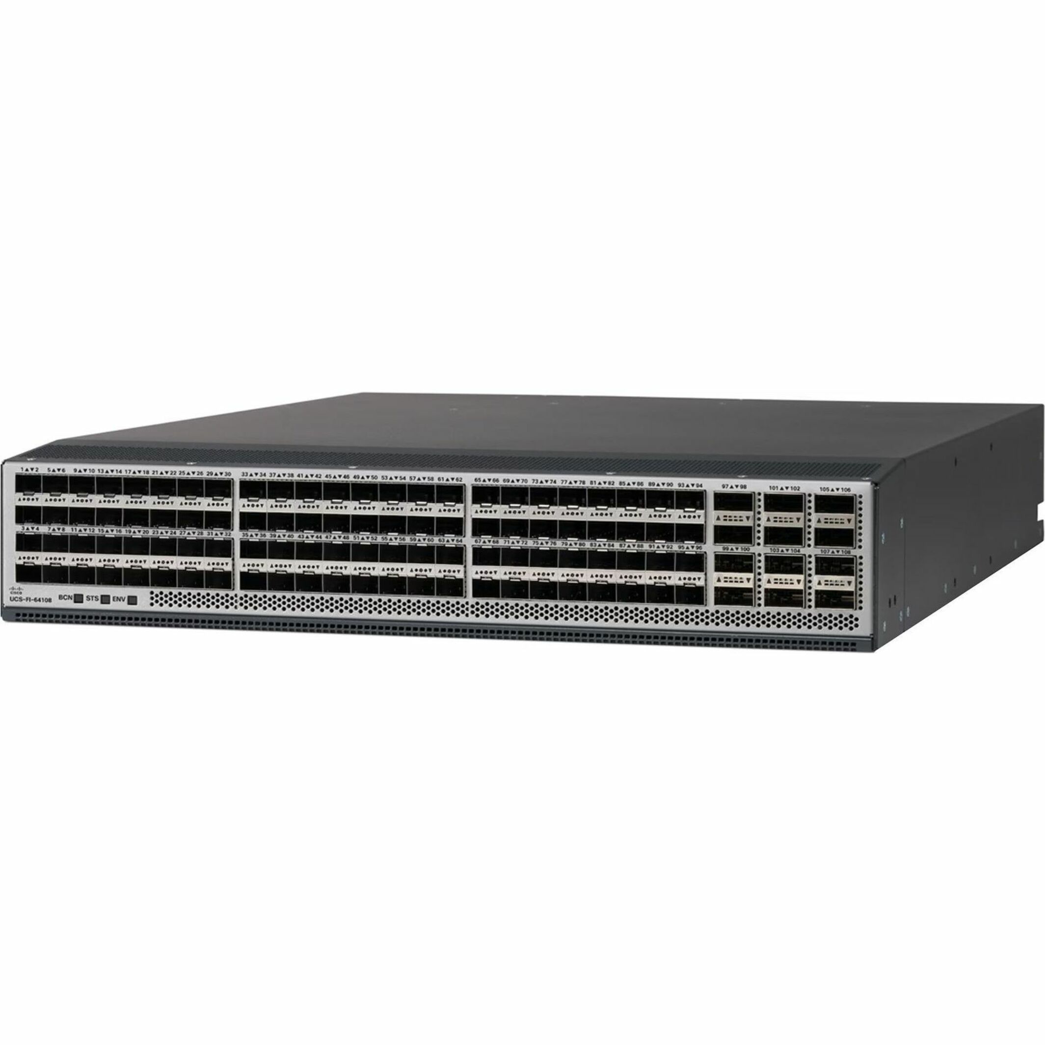 Cisco 64108 Fibre Channel Switch - 108 Ports - 108 Fiber Channel Ports - 100 Gigabit EthernetQSFP28, SFP28 - Manageable - Rack-mountable - 2U - Refurbished