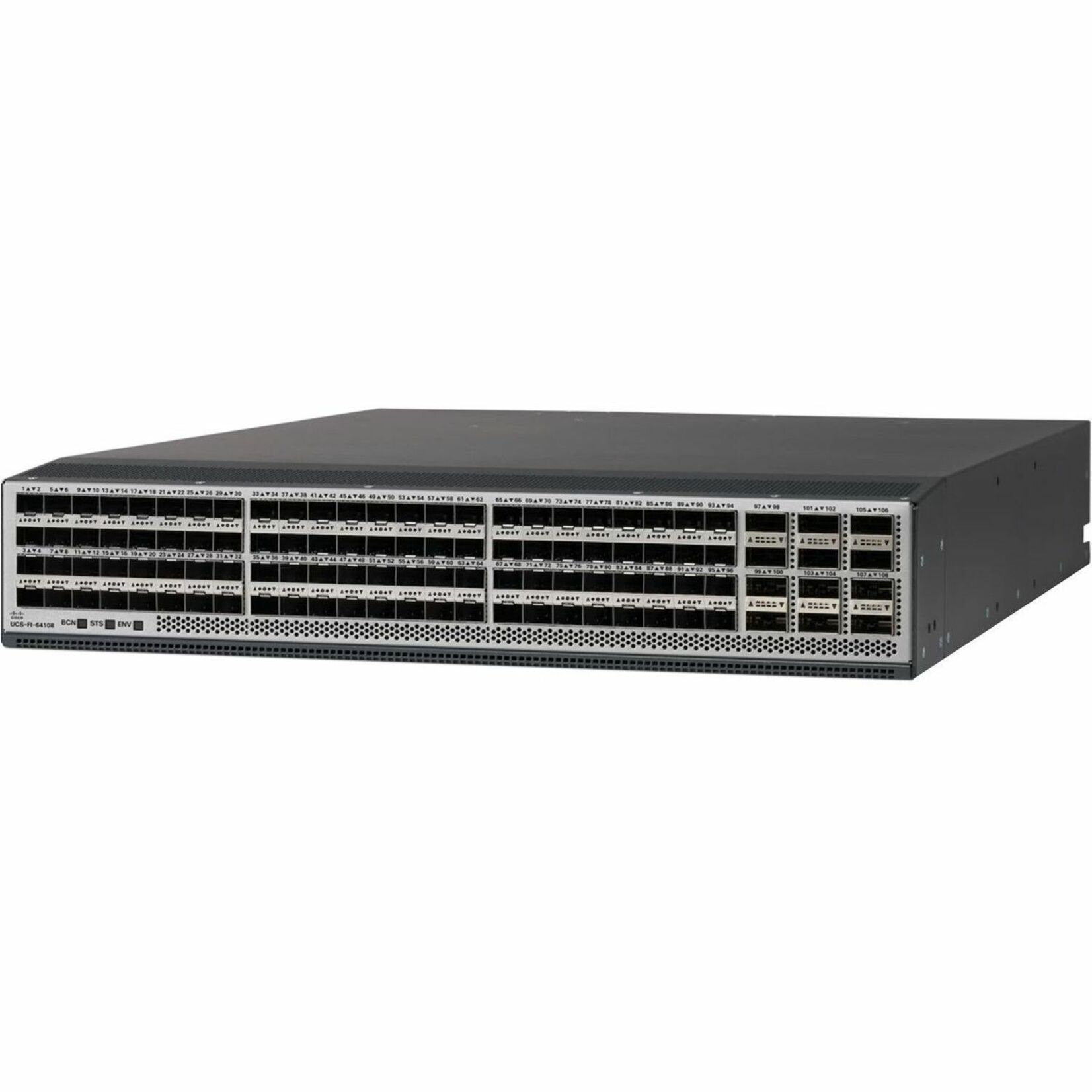 Cisco UCS 64108 Fibre Channel Switch - 108 Ports - 100 Gigabit Ethernet - Manageable - Rack-mountable - 2U - 3 Year