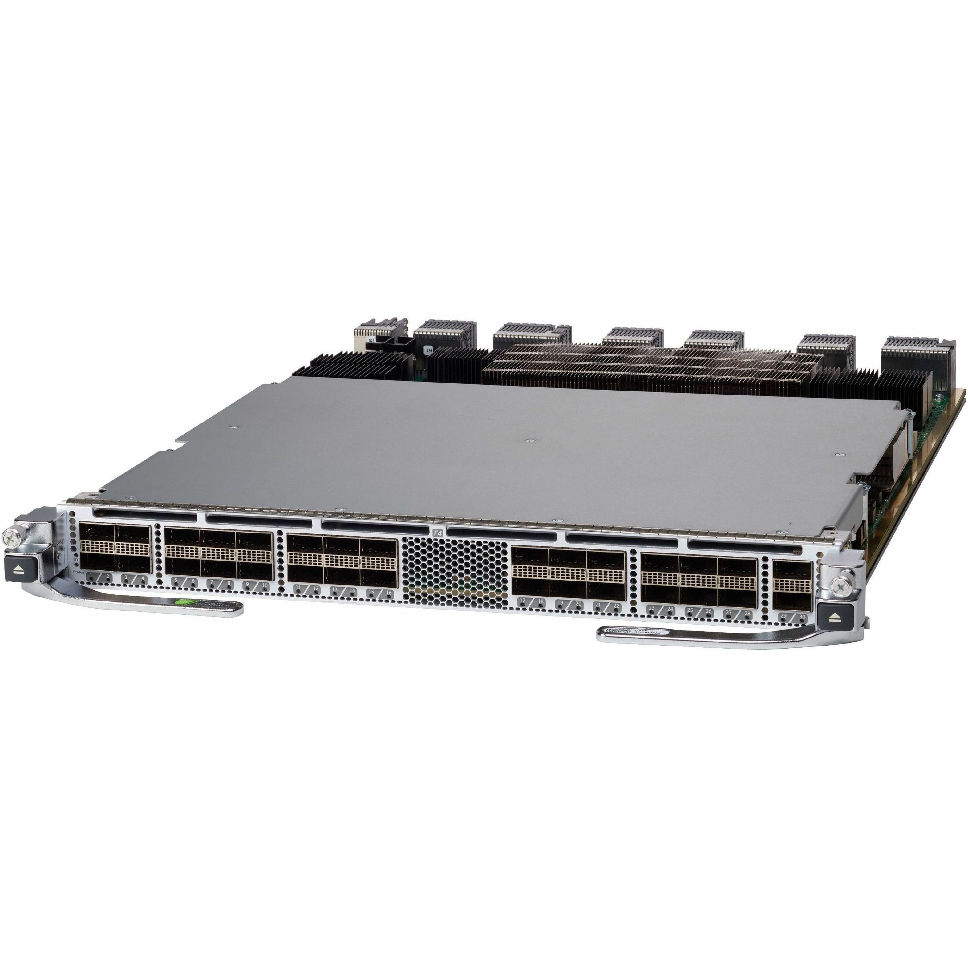 Cisco Nexus 7700 F4-Series 30-Port 100G Ethernet Module (req. QSFP+ modules) - For Data Networking, Optical NetworkOptical Fiber100 Gigabit Ethernet - 100GBase-X - 100 Gbit/s - 30 x Expansion Slots - 