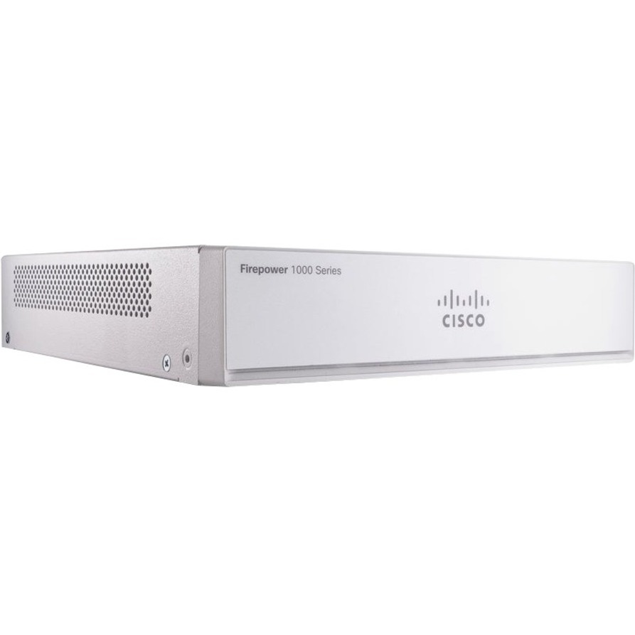 Cisco Firepower FPR-1010 Network Security/Firewall Appliance - 8 Port - 10/100/1000Base-T - Gigabit Ethernet - 2 Gbit/s Firewall Throughput - 75 VPN - 6 x RJ-45 - 50 Hz, 60 Hz - Desktop, Rack-mountabl