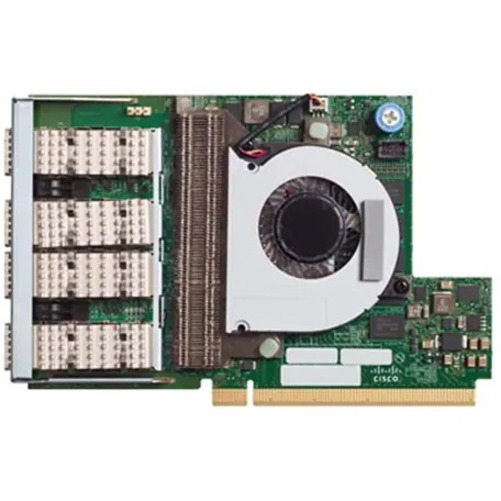 Cisco UCS VIC 1457 Quad Port 10/25G SFP28 CNA mLOM - PCI Express 3.0 x16 - 4 Port(s) - Optical Fiber - 10GBase-X, 25GBase-X - Plug-in Module