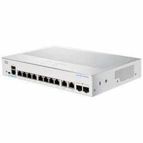 Cisco Business 250 CBS250-8T-E-2G Ethernet Switch - 8 Ports - Manageable - Gigabit Ethernet - 1000Base-T, 1000Base-X - 3 Layer Supported - Modular - 2 SFP Slots - 12.56 W Power Consumption - Optical F