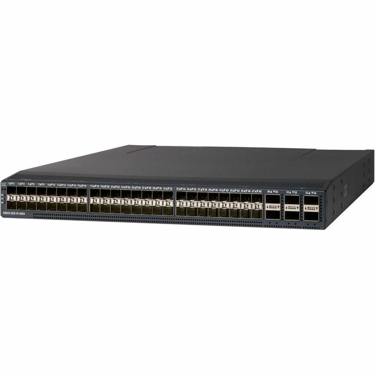 Cisco 6454 Fabric Interconnect Ethernet Switch - 8 Ports - Manageable - Gigabit Ethernet, 25 Gigabit Ethernet, 100 Gigabit Ethernet - 25GBase-T, 25GBase-X, 100GBase-X, 10/100/1000Base-T - Twisted Pair