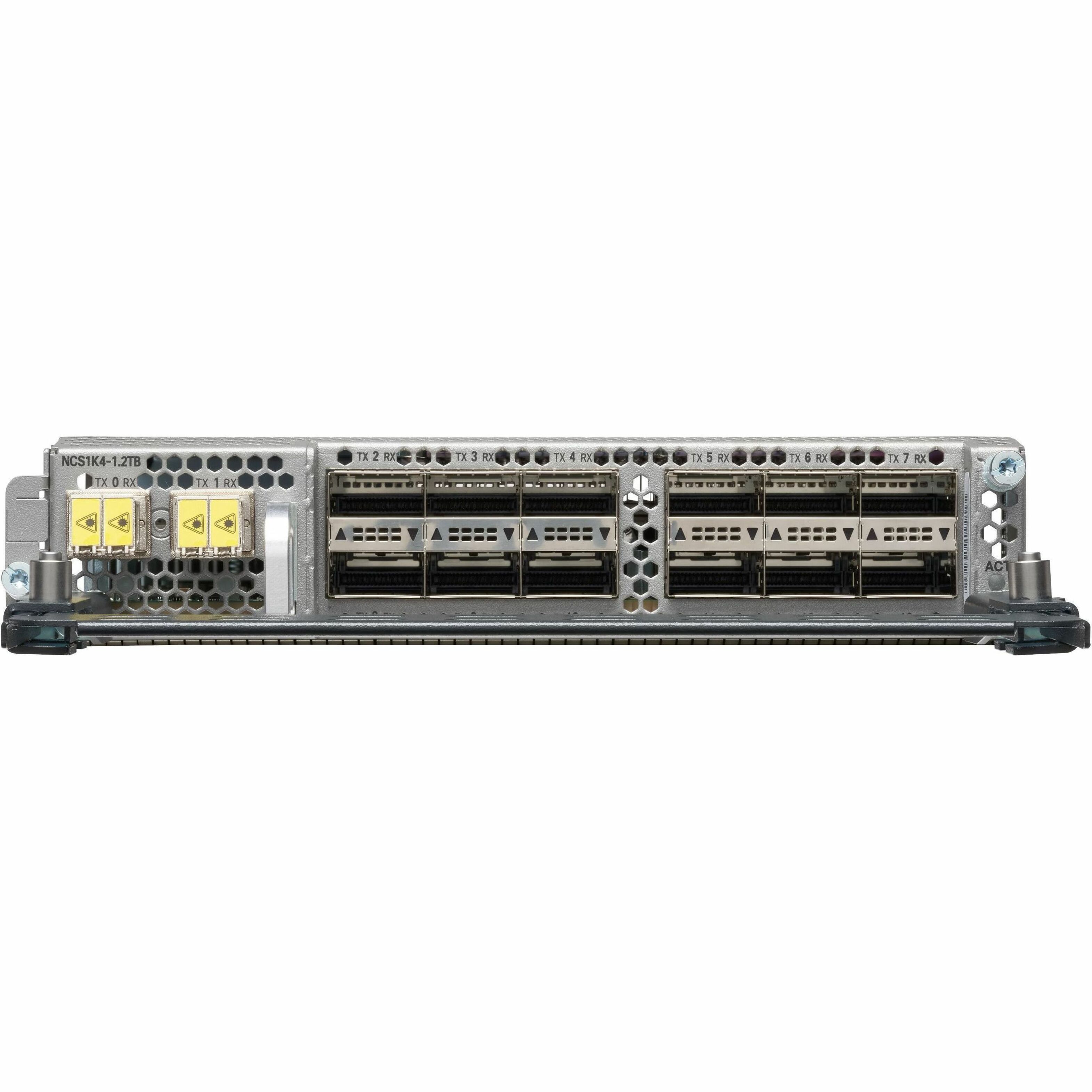 Cisco NCS1K4 12x QSFP28 2 Trunk C-Band DWDM card - For Data Networking, Optical NetworkOptical Fiber100 Gigabit Ethernet, 400 Gigabit Ethernet - 100GBase-X, 400GBase-X - 12 x Expansion Slots - QSFP28 
