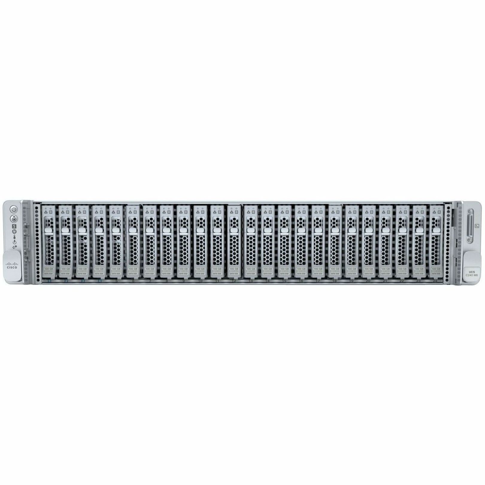 Cisco HyperFlex Server Barebone System - 2U Rack-mountable - 2 x Processor Support - AMD Chip - 8 TB DDR4 SDRAM DDR4-3200/PC4-25600 Maximum RAM Support - 32 Total Memory Slots - 12Gb/s SAS, Serial ATA