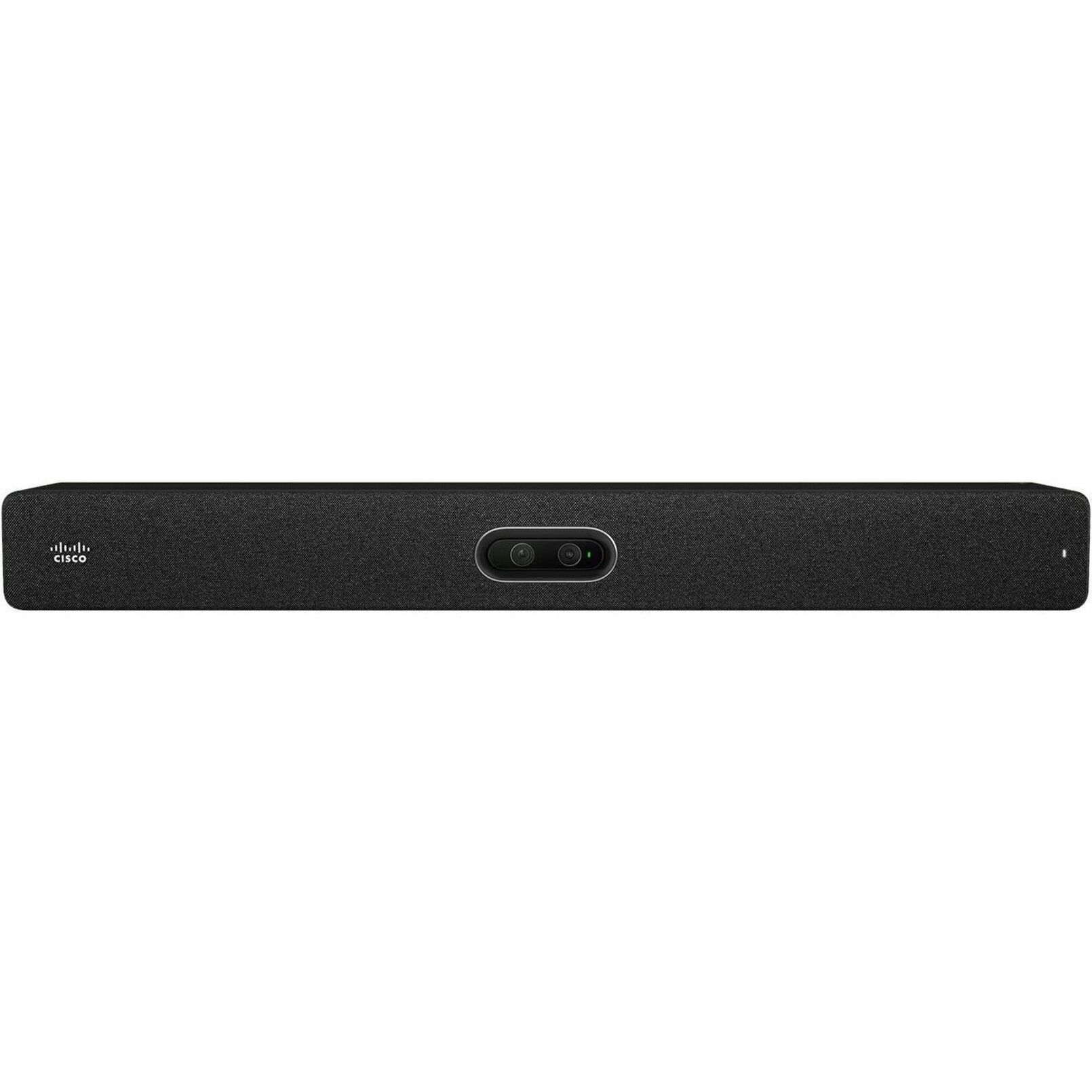 Webex Room Bar Pro TTC4-01 Video Conference Equipment - For Video Conferencing - Medium Room Size Supported - 3840 x 2160 Video (Live) - H.460.18/19, H.239, H.323, SIP, H.235v3, H.245 - 4K UHD - 60 fp
