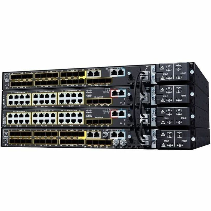 Cisco Catalyst IE9300 Ethernet Switch - 24 Ports - Manageable - Gigabit Ethernet, 2.5 Gigabit Ethernet, 10 Gigabit Ethernet - 10/100/1000Base-T, 10GBase-X, 2.5GBase-T - 3 Layer Supported - Modular - 4